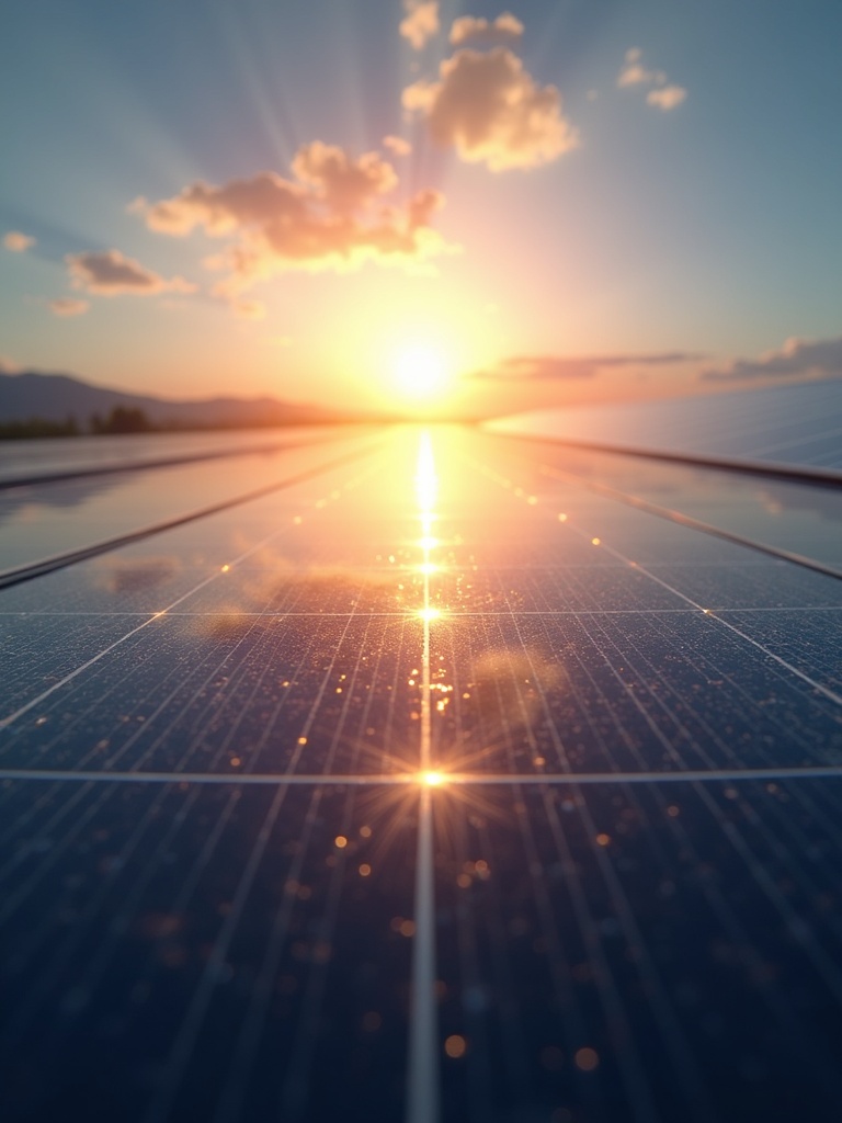 Solar cell close-up